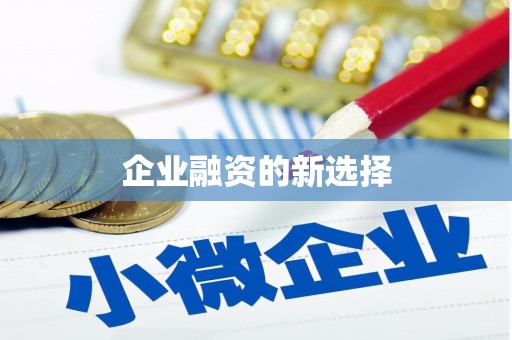 保靖企业融资的新选择